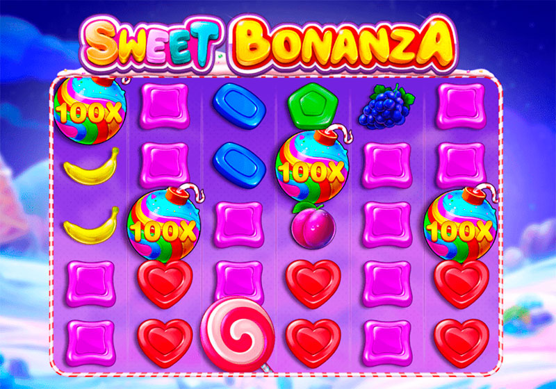 Sweet Bonanza com multiplicadores.